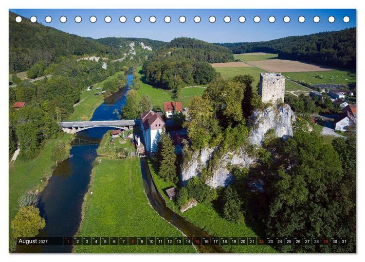 Produktbild: Mein Donautal aus der Luft (Tischkalender 2027 DIN A5 quer), CALVENDO Monatskalender