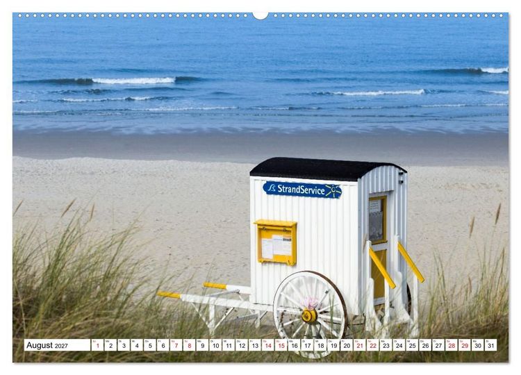 Produktbild: Wangerooge - Momente einer Reise (hochwertiger Premium Wandkalender 2027 DIN A2 quer), Kunstdruck in Hochglanz