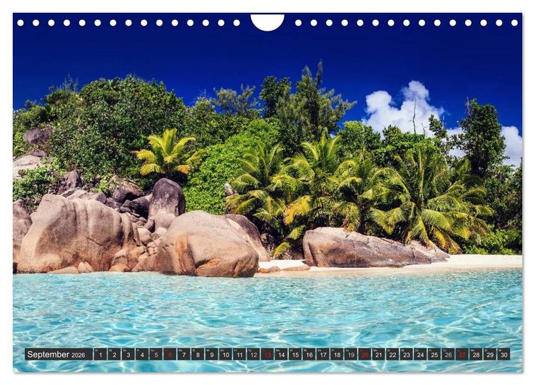 Produktbild: Seychellen &ndash; Traumstr&auml;nde im Paradies (Wandkalender 2026 DIN A4 quer), CALVENDO Monatskalender