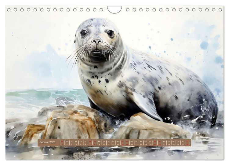 Produktbild: Urlaubszeit an der malerischen Nordseek&uuml;ste (Wandkalender 2026 DIN A4 quer), CALVENDO Monatskalender