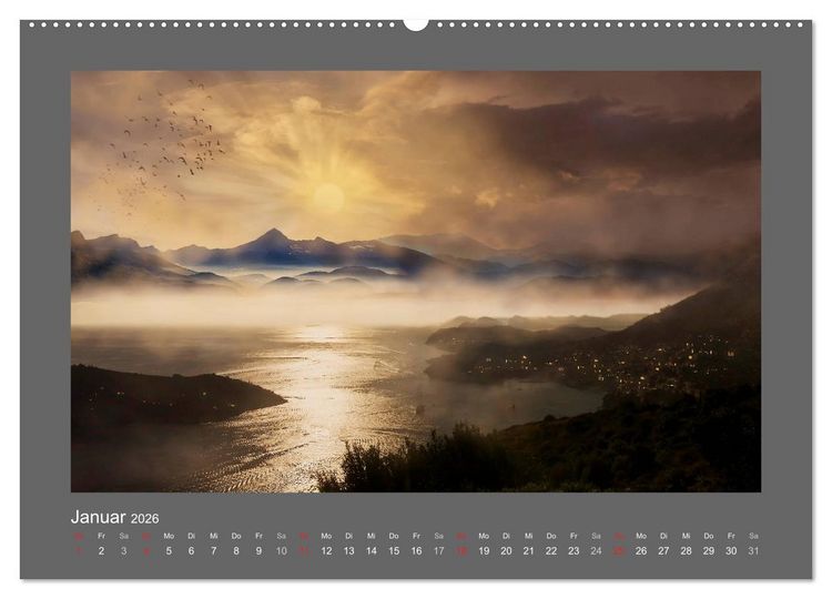 Produktbild: Zauber des Lichtes (hochwertiger Premium Wandkalender 2026 DIN A2 quer), Kunstdruck in Hochglanz