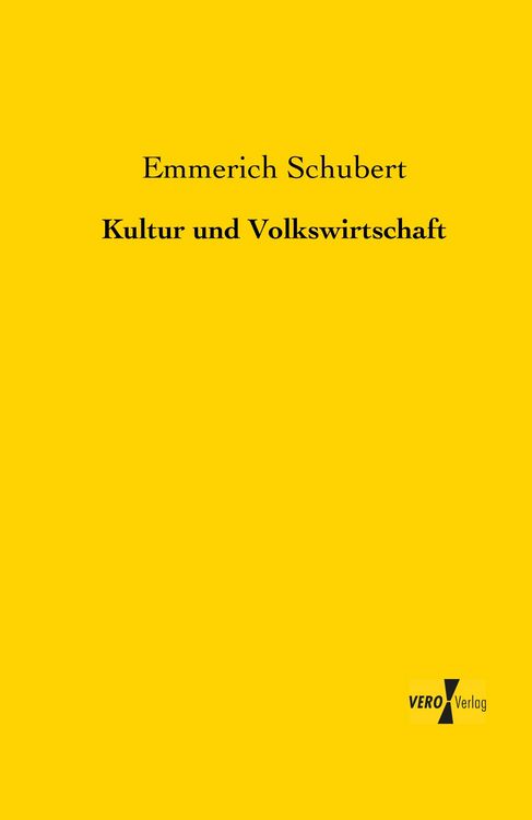 Produktbild: Kultur und Volkswirtschaft