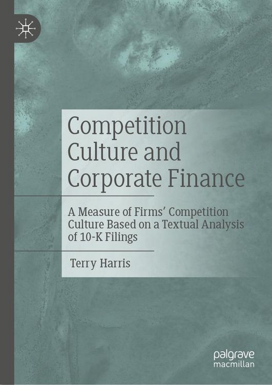Produktbild: Competition Culture and Corporate Finance
