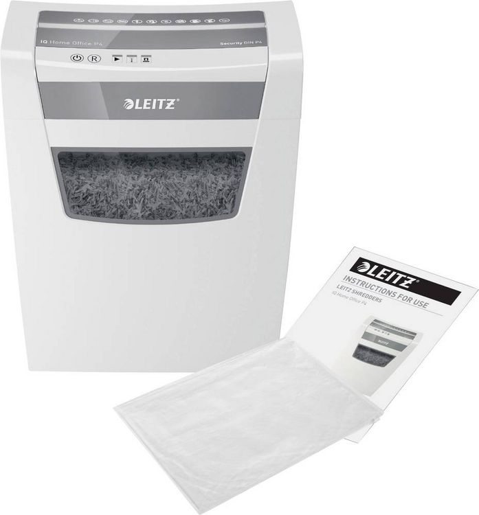 Produktbild: LEITZ&reg; Aktenvernichter IQ Home Office, Partikelschnitt 4 x 28 mm