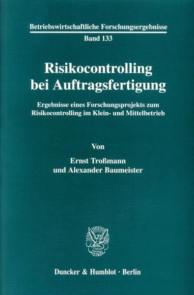 Produktbild: Risikocontrolling bei Auftragsfertigung.
