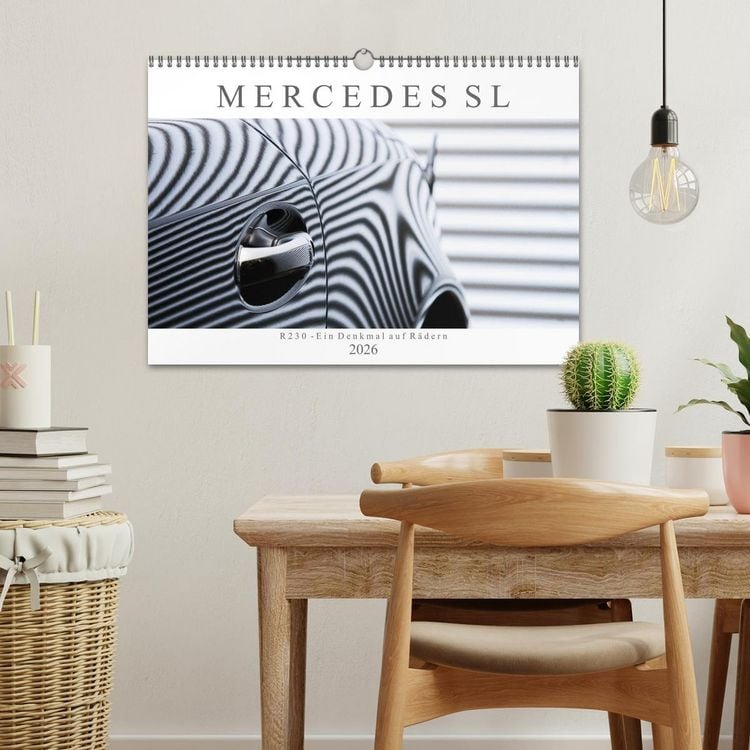 Produktbild: Mercedes SL R230 - Ein Denkmal auf R&auml;dern (Wandkalender 2026 DIN A3 quer), CALVENDO Monatskalender