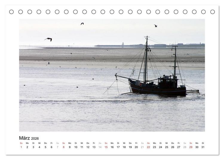 Produktbild: JUIST - Ansichten einer Insel (Tischkalender 2026 DIN A5 quer), CALVENDO Monatskalender