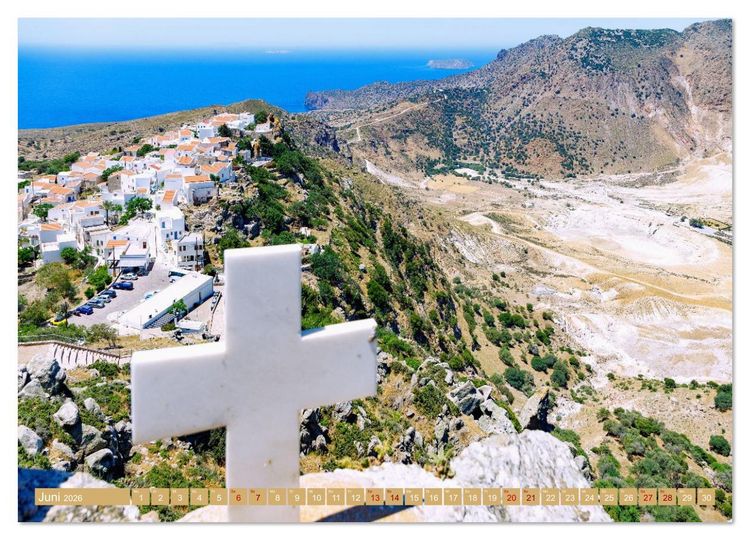 Produktbild: Nisyros. Zauberhafte griechische Vulkaninsel (Wandkalender 2026 DIN A3 quer), CALVENDO Monatskalender