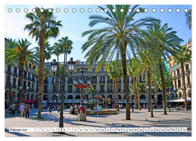 Produktbild: BARCELONA, Traumziel am Mittelmeer (Tischkalender 2026 DIN A5 quer), CALVENDO Monatskalender