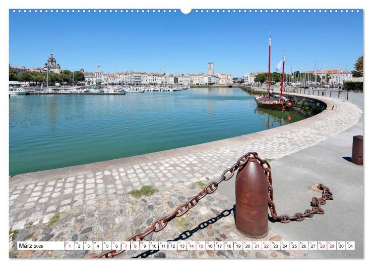 Produktbild: Ein Sommer in La Rochelle vom Frankfurter Taxifahrer Petrus Bodenstaff (Wandkalender 2026 DIN A2 quer), CALVENDO Monatskalender