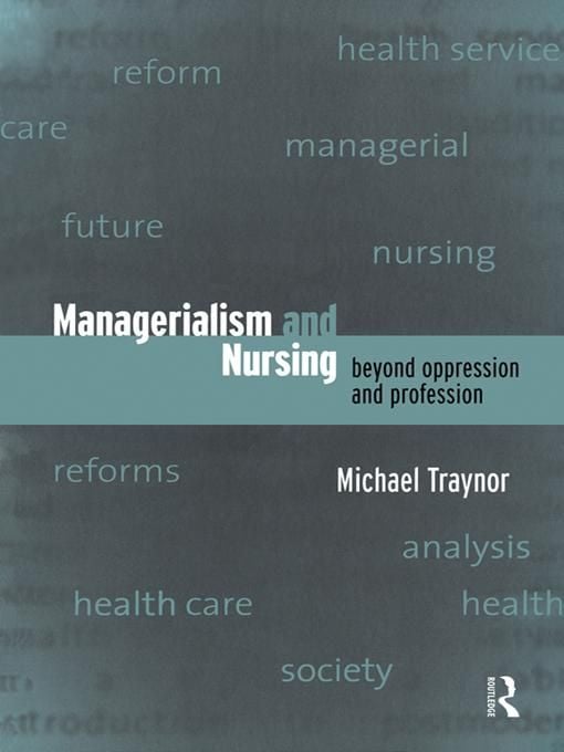 Produktbild: Managerialism and Nursing