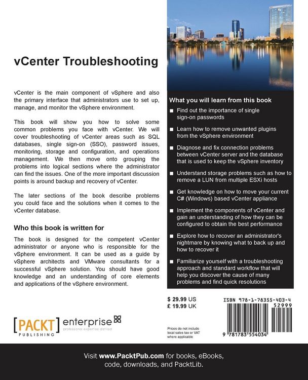 Produktbild: vCenter Troubleshooting