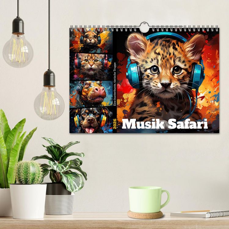 Produktbild: Musik Safari (Wandkalender 2026 DIN A4 quer), CALVENDO Monatskalender