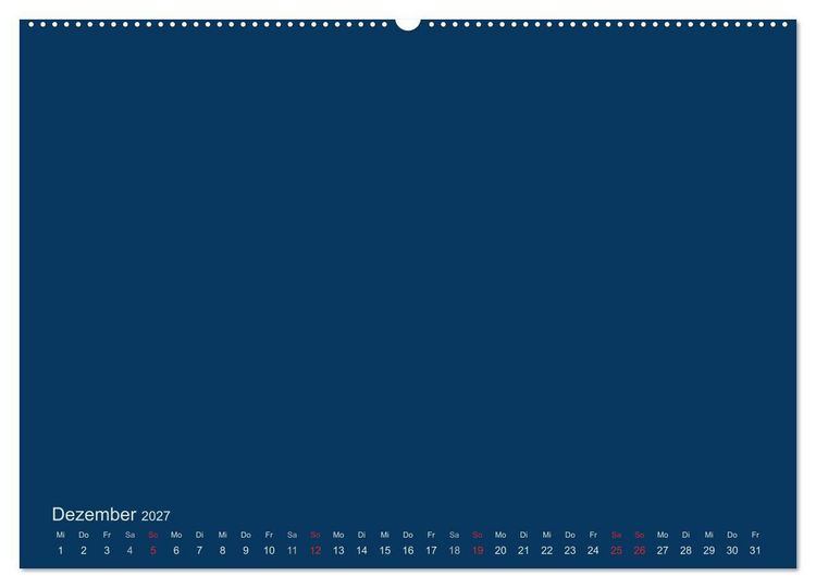 Produktbild: Bastelkalender - Dunkelblau (Wandkalender 2027 DIN A2 quer), CALVENDO Monatskalender