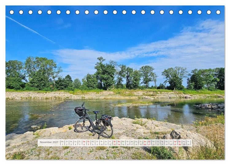 Produktbild: Der Illerradweg zwischen Oberstdorf und Ulm (Tischkalender 2027 DIN A5 quer), CALVENDO Monatskalender