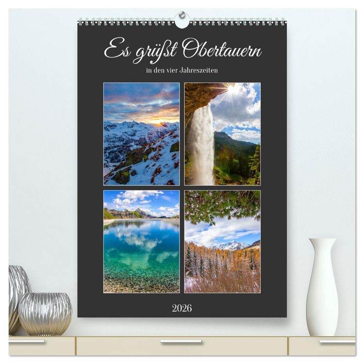 Produktbild: Es gr&uuml;&szlig;t Obertauern (hochwertiger Premium Wandkalender 2026 DIN A2 hoch), Kunstdruck in Hochglanz