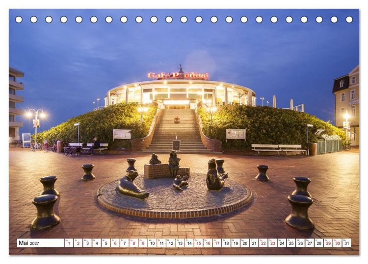 Produktbild: Wangerooge - Momente einer Reise (Tischkalender 2027 DIN A5 quer), CALVENDO Monatskalender