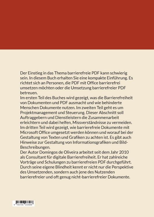 Produktbild: Barrierefreie Dokumente und PDF