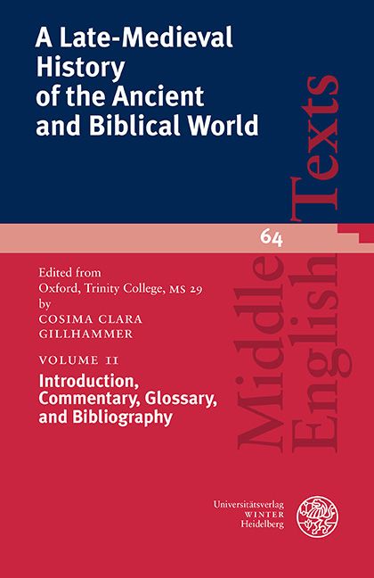 Produktbild: A Late-Medieval History of the Ancient and Biblical World / Introduction, Commentary, Glossary, and Bibliography