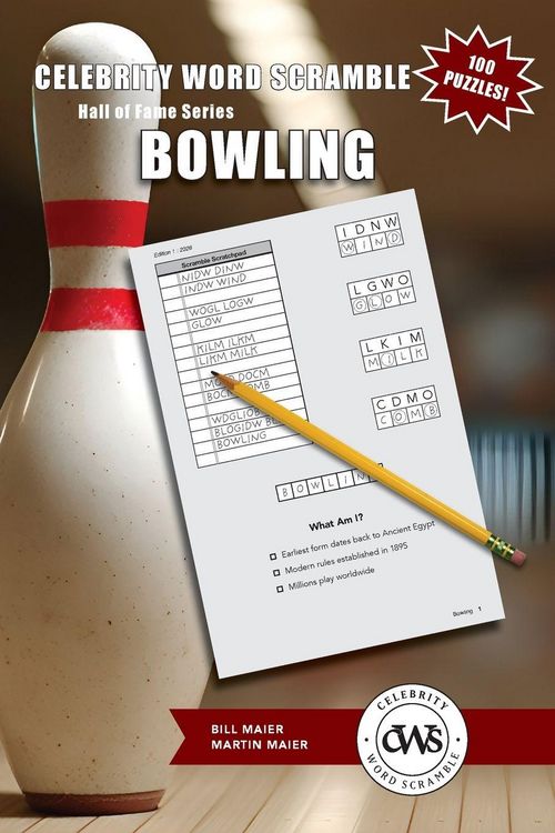 Produktbild: Celebrity Word Scramble Hall of Fame Series Bowling