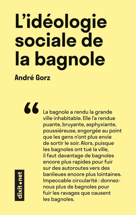 Produktbild: L'id&eacute;ologie sociale de la bagnole