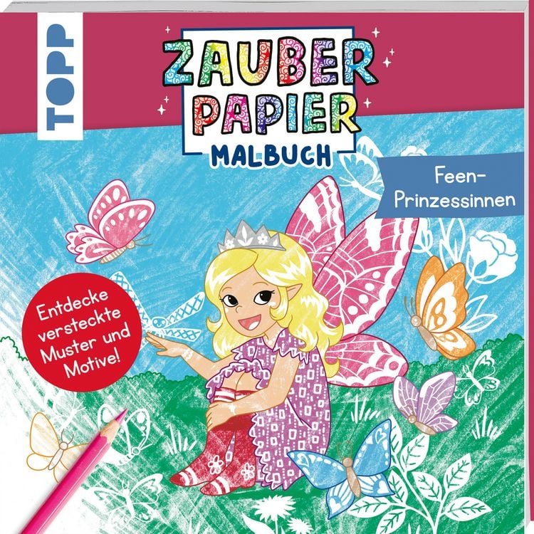 Produktbild: Zauberpapier Malbuch Feen-Prinzessinnen