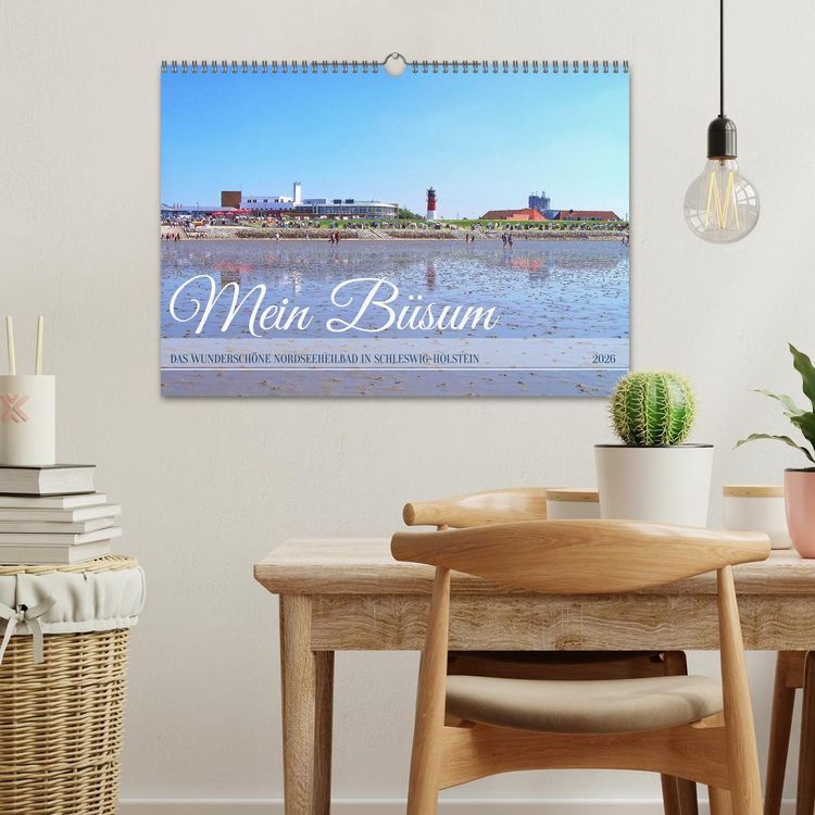 Produktbild: Mein B&uuml;sum - Das wundersch&ouml;ne Nordseeheilbad in Schleswig-Holstein (Wandkalender 2026 DIN A3 quer), CALVENDO Monatskalender