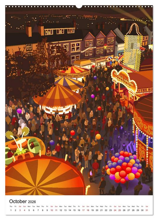 Produktbild: Ilkeston, Past and Present (High Quality Premium Wall Calendar 2026 DIN A2 portrait),CALVENDO 12 Month Wall Calendar