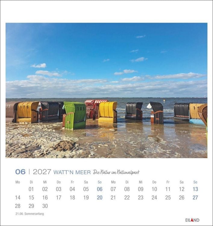 Produktbild: Watt'n Meer Postkartenkalender 2027 - Die Natur im Nationalpark