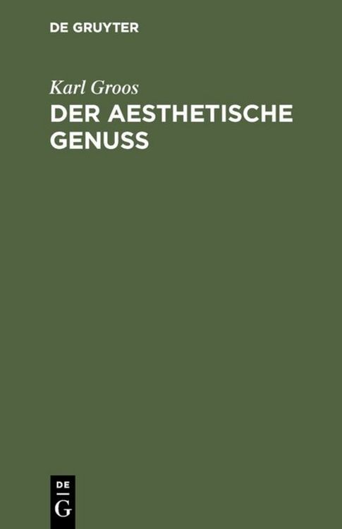 Produktbild: Der aesthetische Genuss