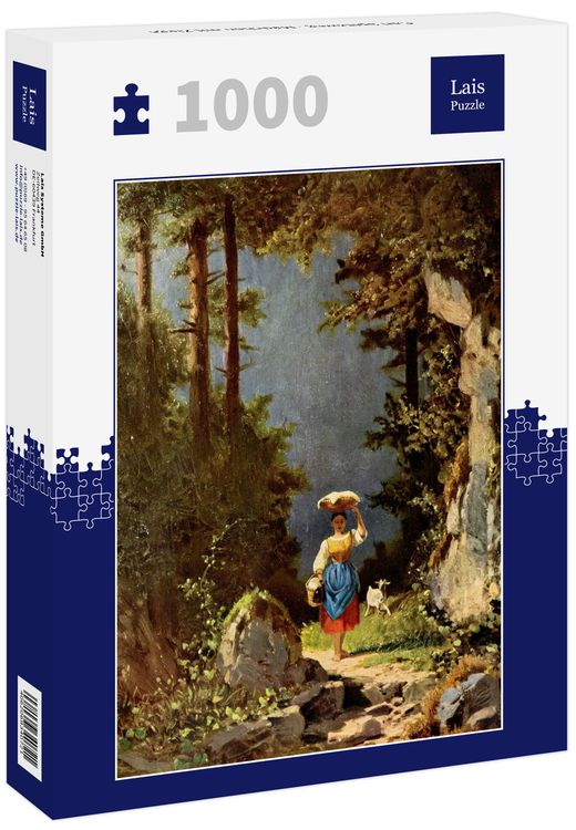 Produktbild: Lais Puzzle Carl Spitzweg - M&auml;dchen mit Ziege 1000 Teile
