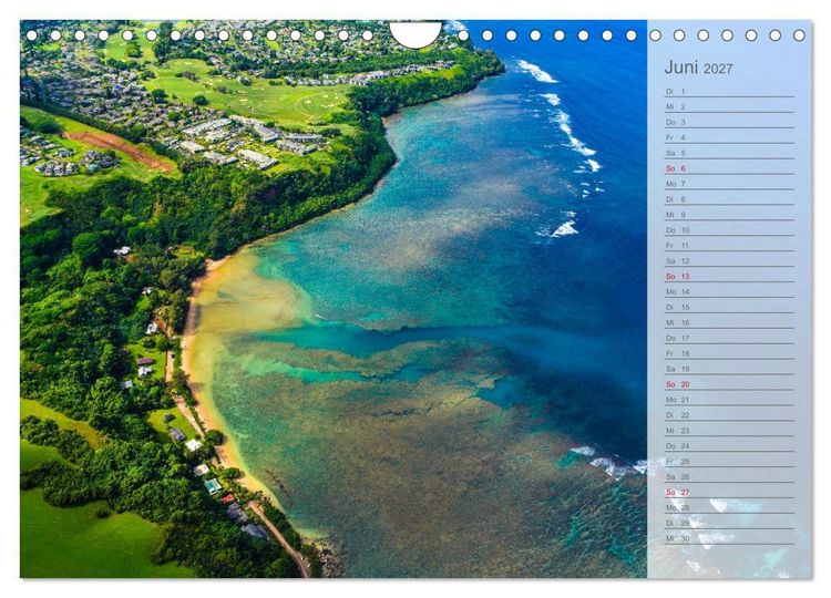 Produktbild: Malerisches Hawaii (Wandkalender 2027 DIN A4 quer), CALVENDO Monatskalender