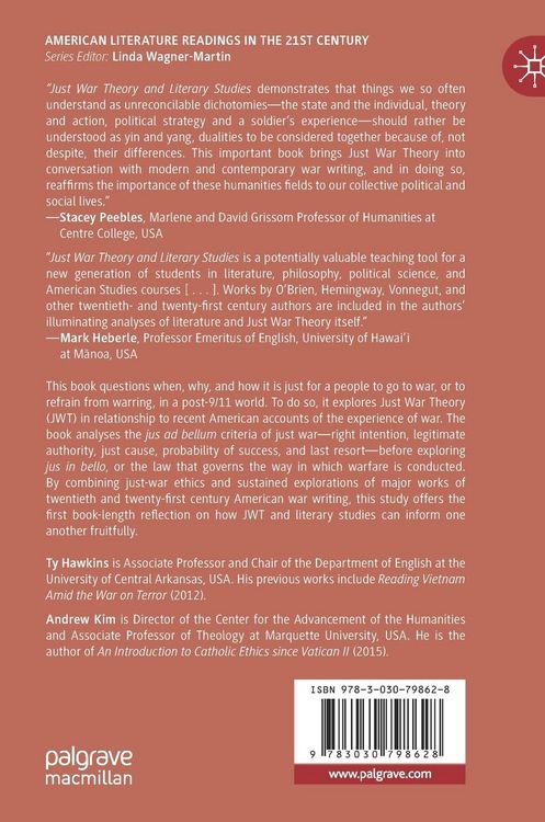 Produktbild: Just War Theory and Literary Studies