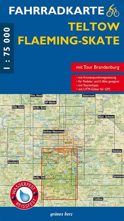 Produktbild: Fahrradkarte Teltow, Flaeming-Skate