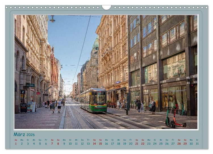 Produktbild: HELSINKI CITY (Wandkalender 2026 DIN A3 quer), CALVENDO Monatskalender