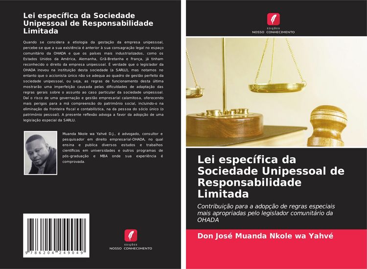 Produktbild: Lei espec&iacute;fica da Sociedade Unipessoal de Responsabilidade Limitada