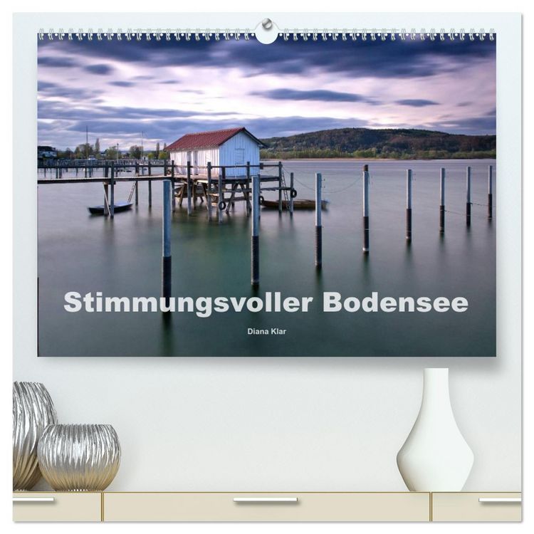 Produktbild: Stimmungsvoller Bodensee (hochwertiger Premium Wandkalender 2026 DIN A2 quer), Kunstdruck in Hochglanz