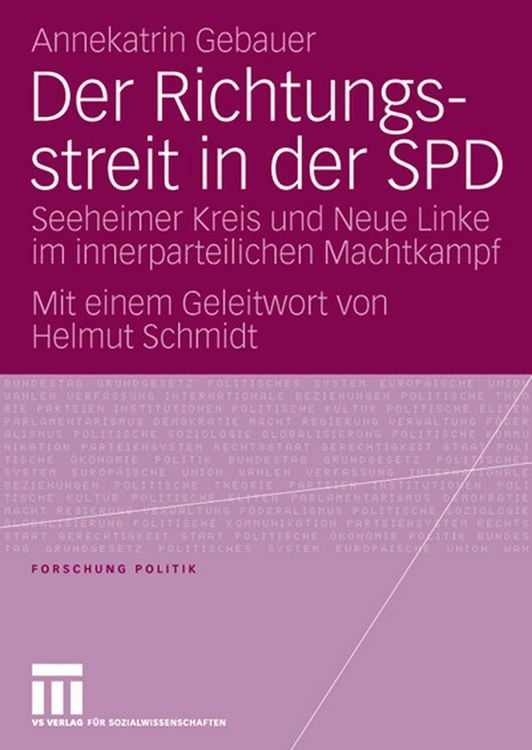Produktbild: Der Richtungsstreit in der SPD