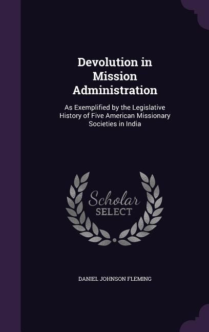 Produktbild: Devolution in Mission Administration