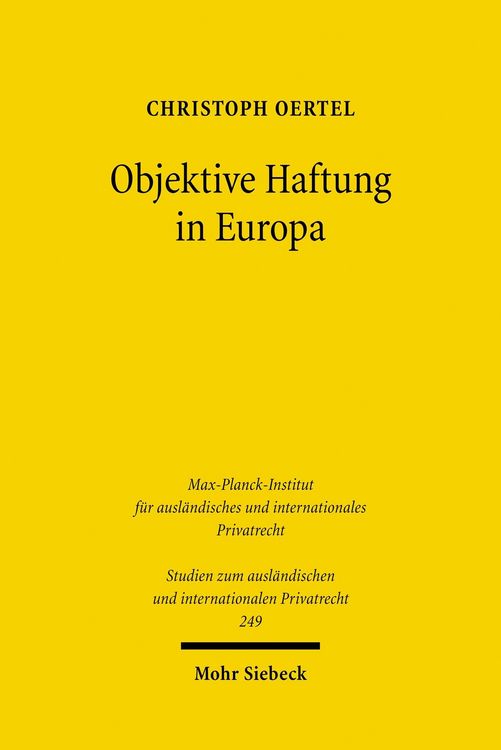Produktbild: Objektive Haftung in Europa