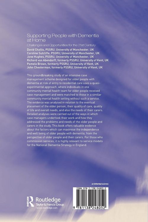 Produktbild: Supporting People with Dementia at Home