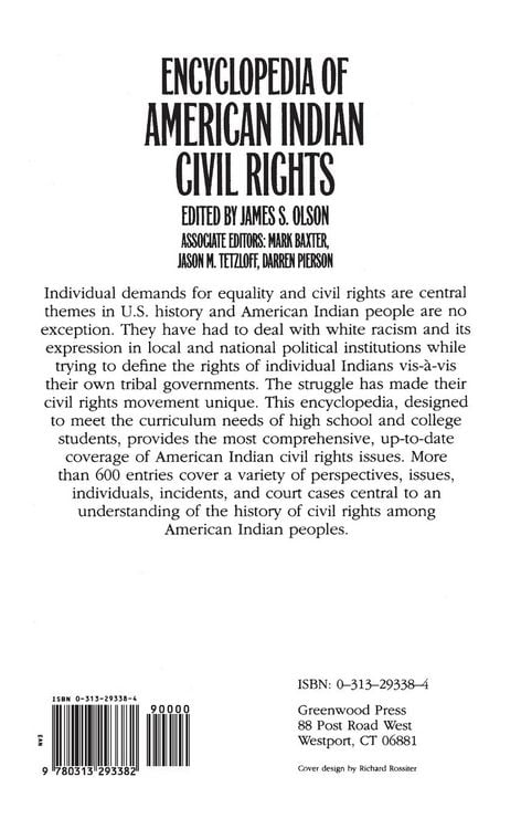 Produktbild: Encyclopedia of American Indian Civil Rights