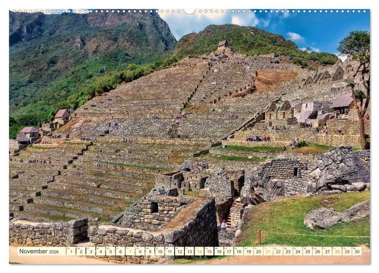 Produktbild: Machu Picchu - Stadt der Inka (hochwertiger Premium Wandkalender 2026 DIN A2 quer), Kunstdruck in Hochglanz