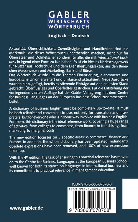 Produktbild: Commercial Dictionary / Wirtschaftsw&ouml;rterbuch