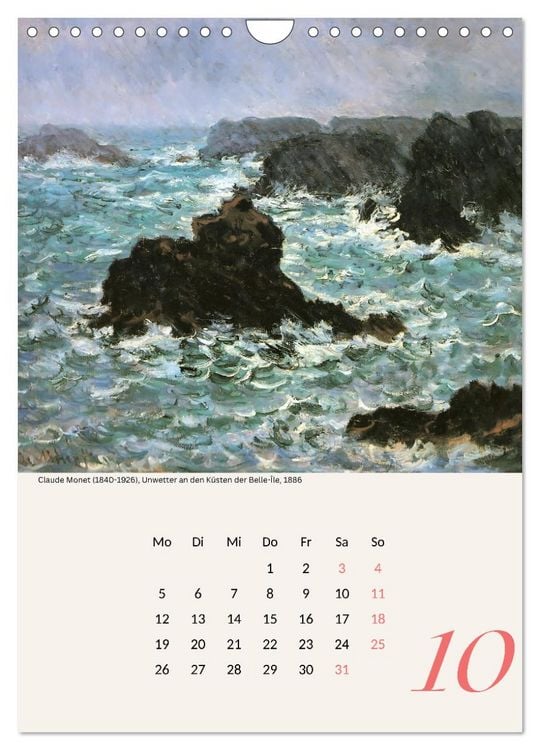 Produktbild: Claude Monet Impressionen 2026 (Wandkalender 2026 DIN A4 hoch), CALVENDO Monatskalender