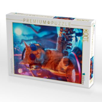 Produktbild: CALVENDO Puzzle Ein Motiv aus dem Kalender Katzen gegen Alltag | 1000 Teile Lege-Gr&ouml;&szlig;e 64x48cm Foto-Puzzle f&uuml;r gl&uuml;ckliche Stunden