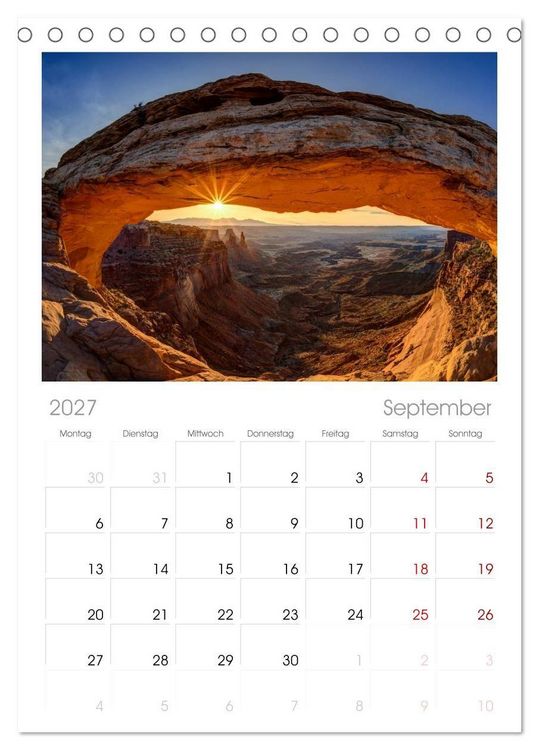 Produktbild: Tischplaner 2027 - Wild, Wild Places (A5 Tischkalender zum Aufstellen) CALVENDO