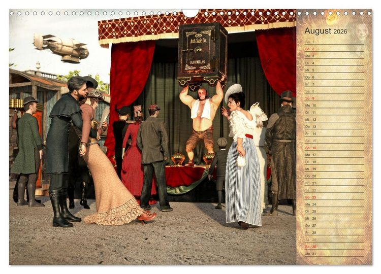 Produktbild: Steampunk Carnival (Wandkalender 2026 DIN A3 quer), CALVENDO Monatskalender