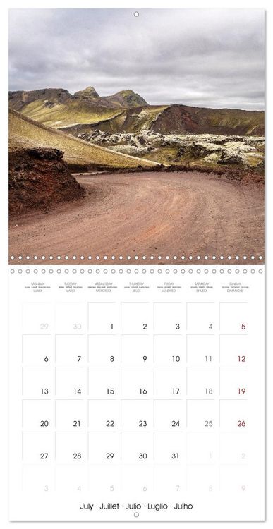 Produktbild: Iceland - Colorful Mountains (Wall Calendar 2026 12 &times; 12 Inch) CALVENDO 12 Month Wall Calendar