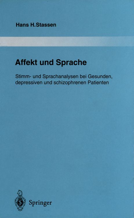 Produktbild: Affekt und Sprache